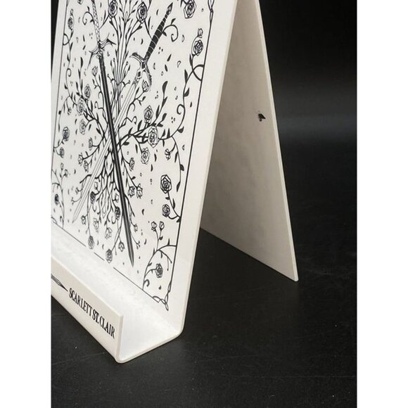 King of Battle And Blood E-Reader Book Stand Bookish Display White Plastic - Picture 4 of 8